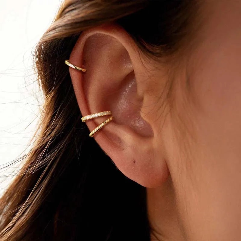 3Pcs/Set Clip Earrings