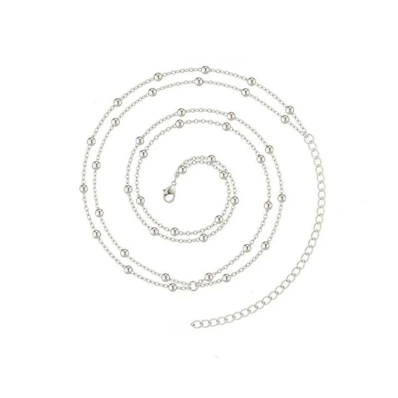 Double Layer Beaded Waist Chain