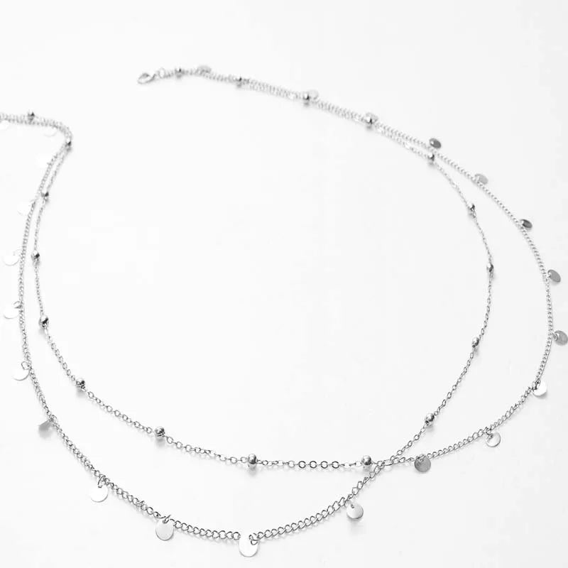 Double Layer Beaded Waist Chain