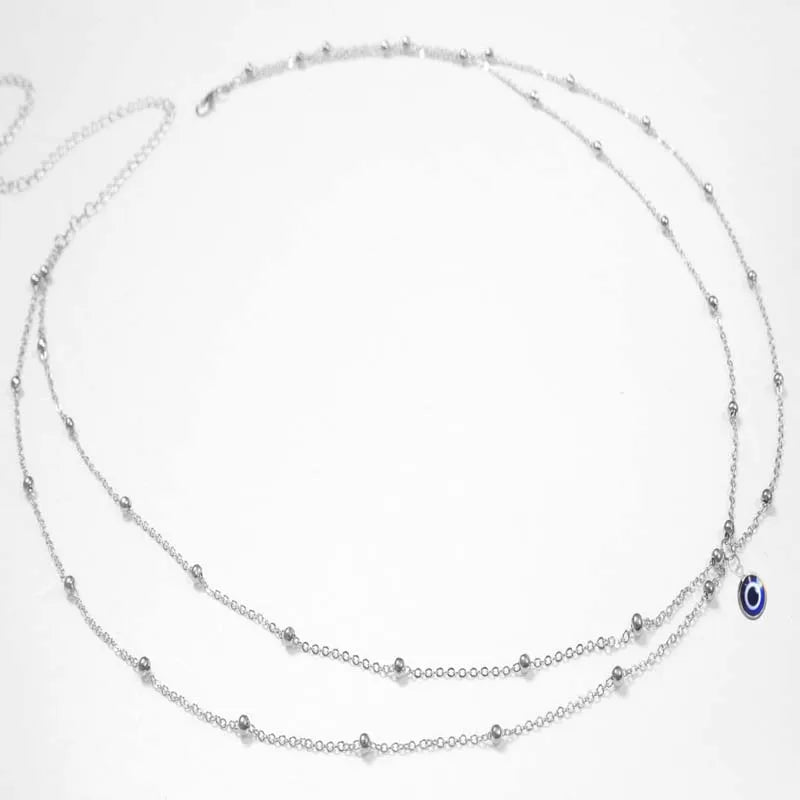Double Layer Beaded Waist Chain