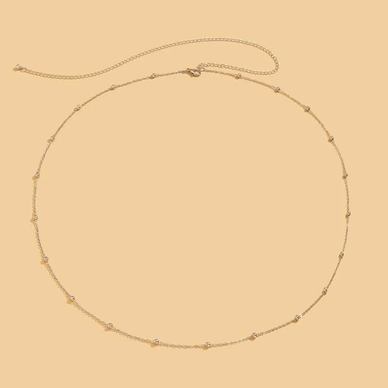 Double Layer Beaded Waist Chain