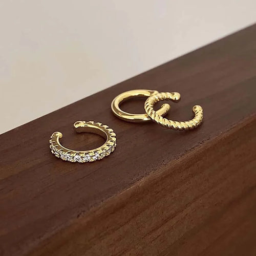 3Pcs/Set Clip Earrings